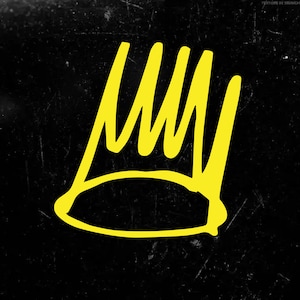 J Cole Born Sinner Crown Decal 2 Pcs