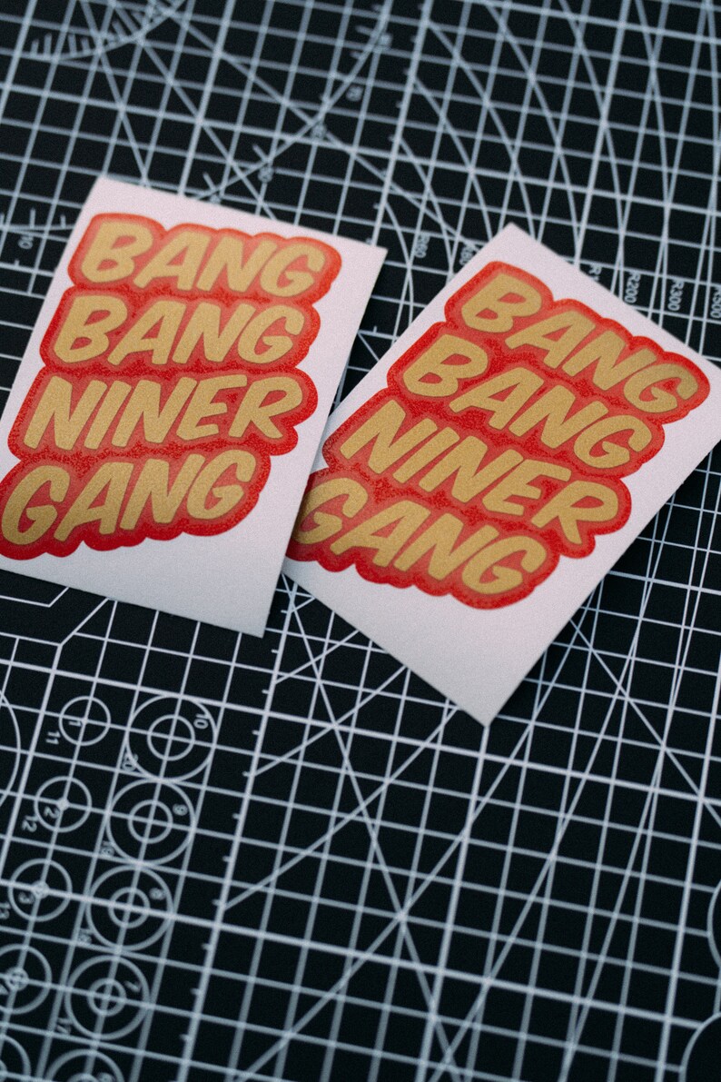 49ers - San Francisco Decal - Niners - Bang Bang Niner Gang - Sticker ...
