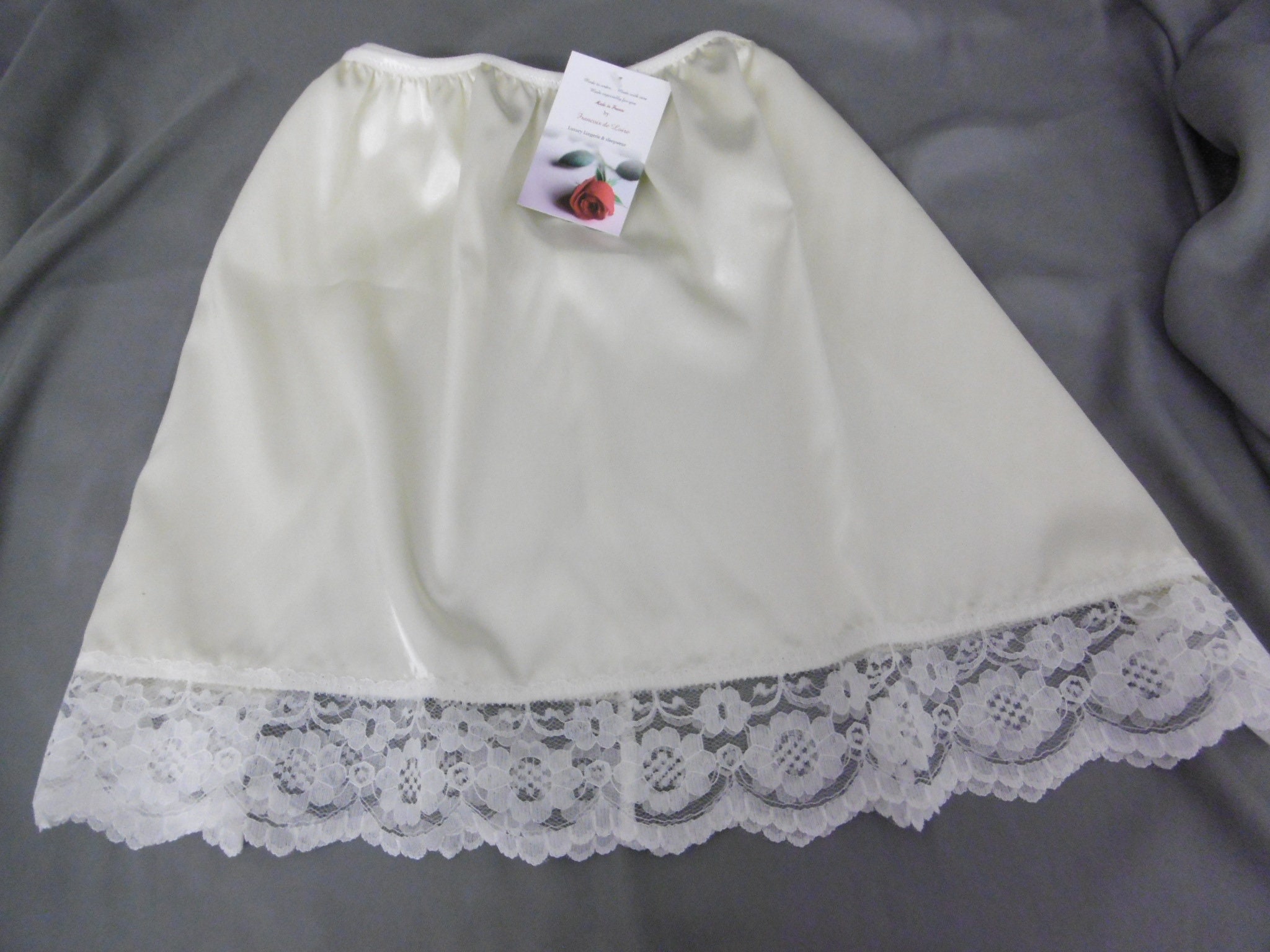 Full Slip, White Cotton Slip Full Length, Maxi White Underdress
