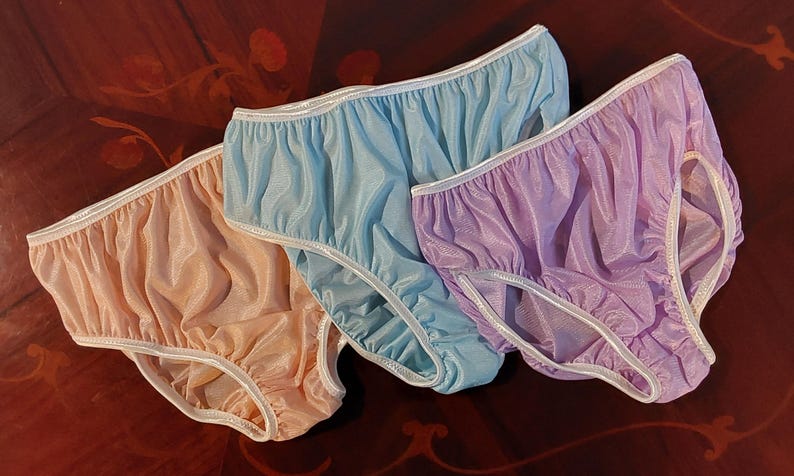 ladies-nylon-knickers-shiny-sheer-high-waist-deep-sides-vintage-granny