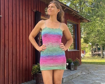 knitted mini dress