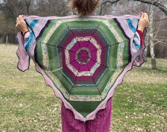 Knitting instructions for the Doris Quan No. 1 shawl