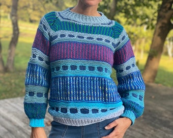 Hand-knitted sweater