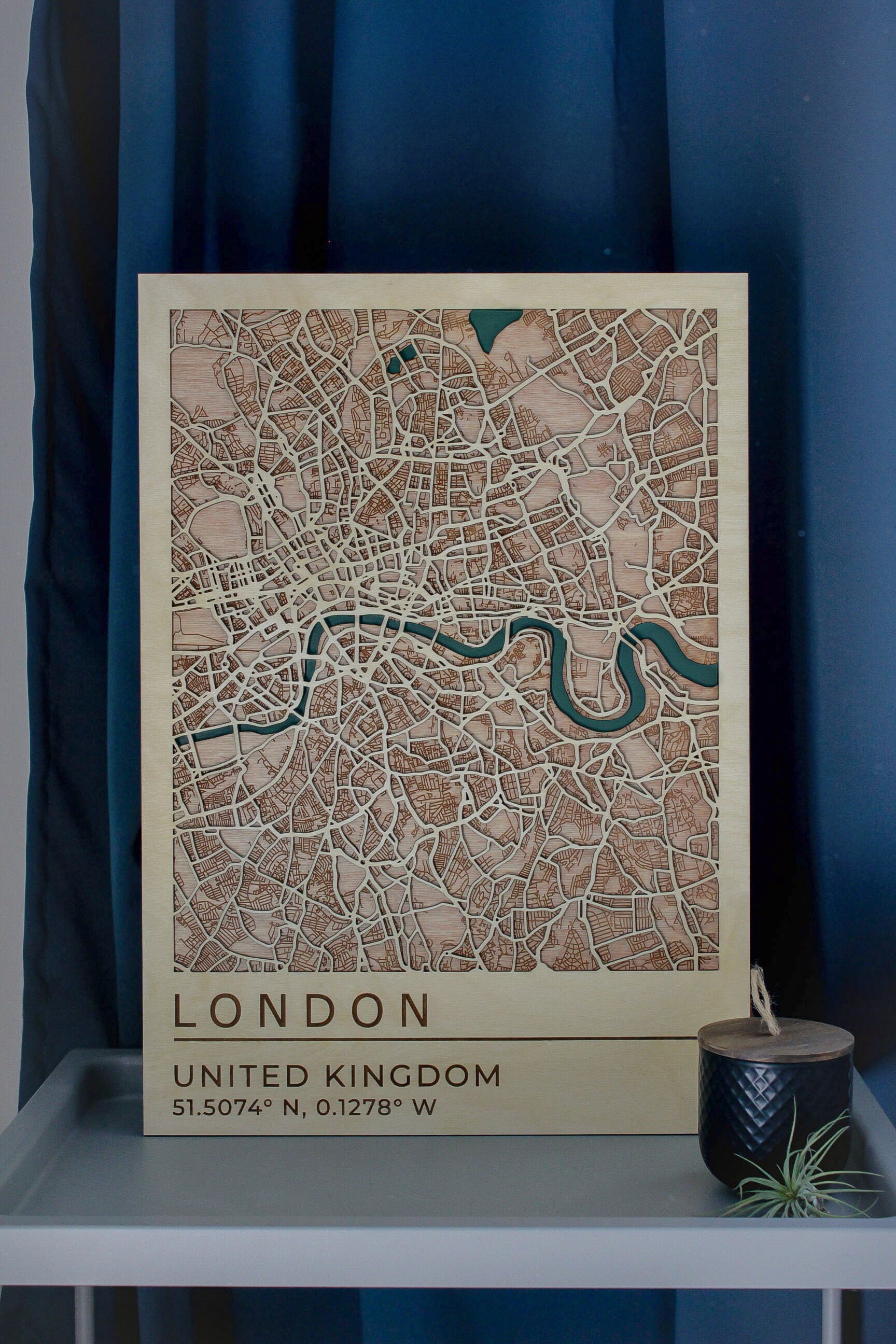London Map Wall Art England Map Wood Map Wall Art 3D City Etsy Canada