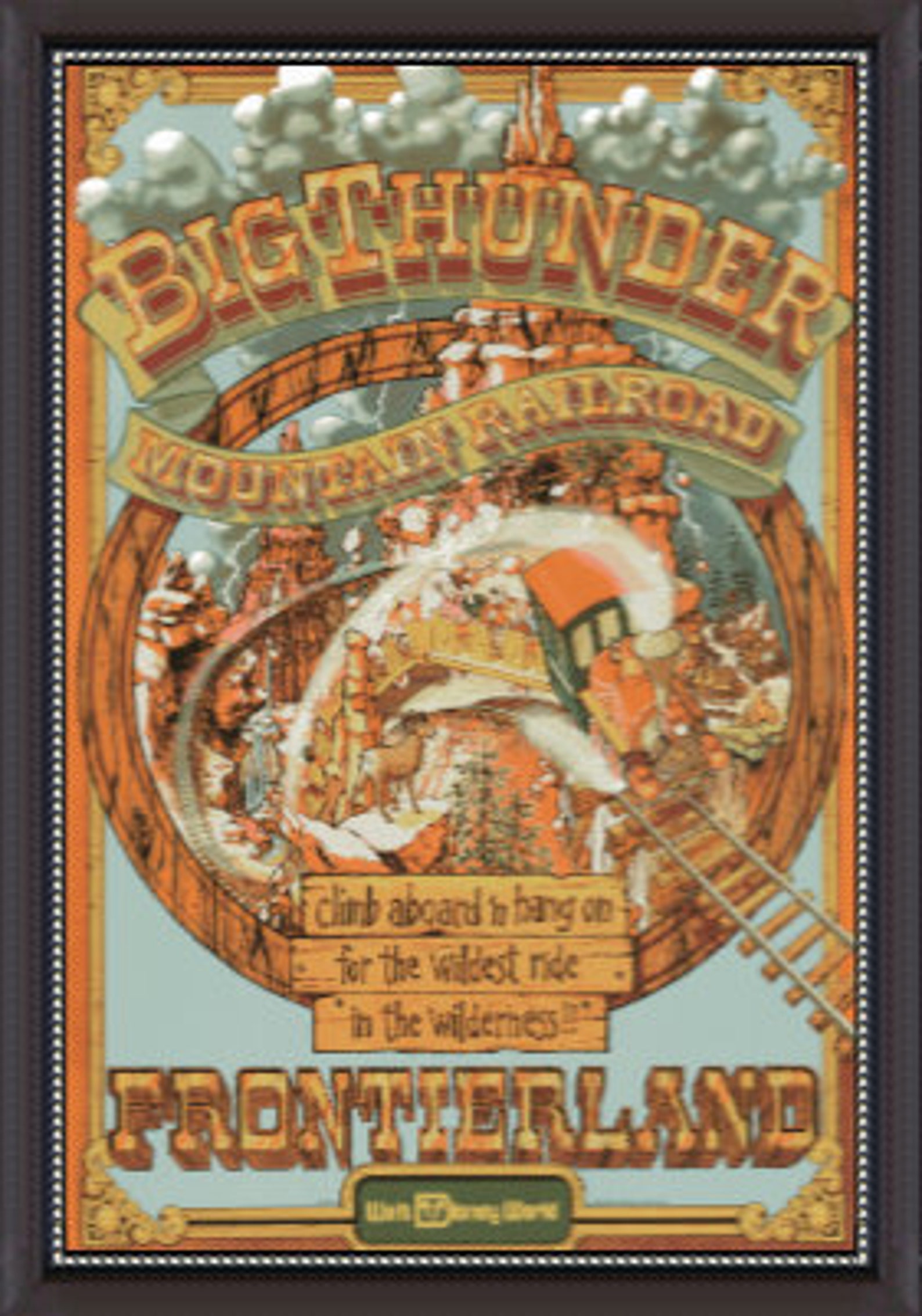 Big Thunder Mountain Framed Attraction Poster Disney World | Etsy