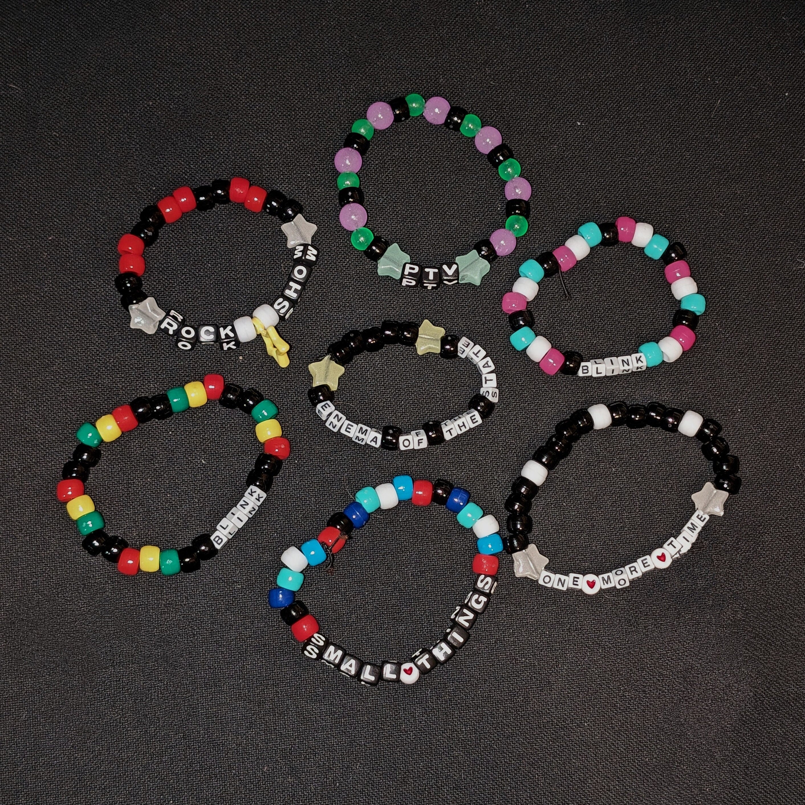 Blink-182 Themed Beaded Bracelets - Etsy Canada