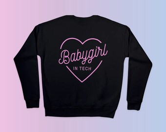 Babygirl in Tech Black Sweater