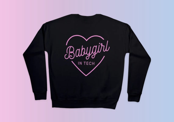 Babygirl in Tech Black Sweater