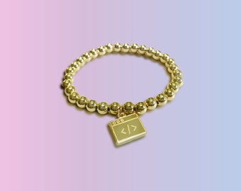 Break Tag Bracelet | Tech Jewelry | Tech Fashion | STEM | Women in Stem | Steminist | </>