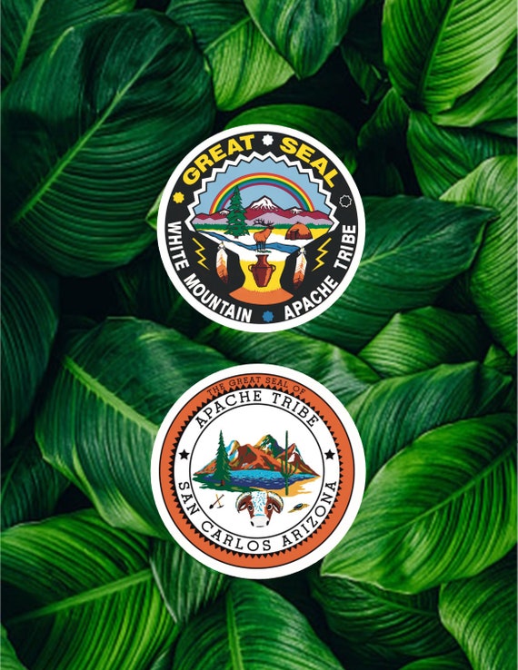 Apache Tribe Seal Sticker - White Mountain & San Carlos - 4 Inch