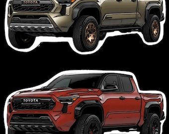 Adesivo per Toyota Tacoma Tacoma 2024 di quarta generazione, impermeabile, portatile, personalizzato