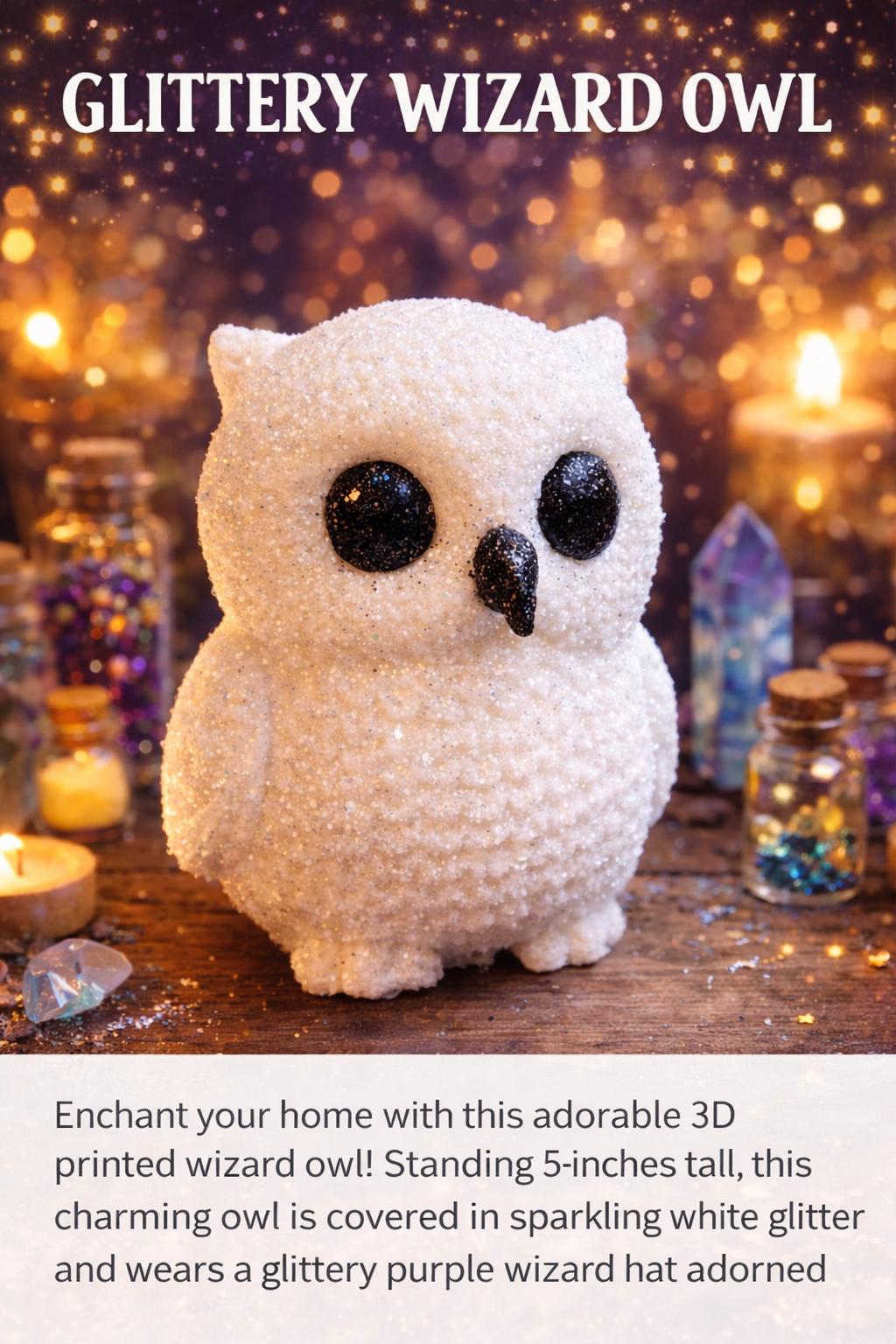 Glittery Wizard Owl