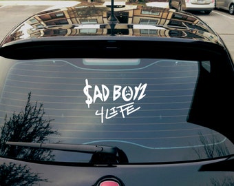 Decalcomania in vinile Junior H Sad Boyz per finestrino dell'auto, laptop o bottiglia d'acqua