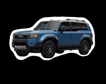 Adesivo Land Cruiser 2024 Toyota J300 8a generazione, decalcomania impermeabile per laptop Hydroflask