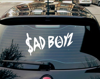Decalcomania in vinile Junior H Sad Boyz per finestrino dell’auto, laptop o bottiglia d’acqua