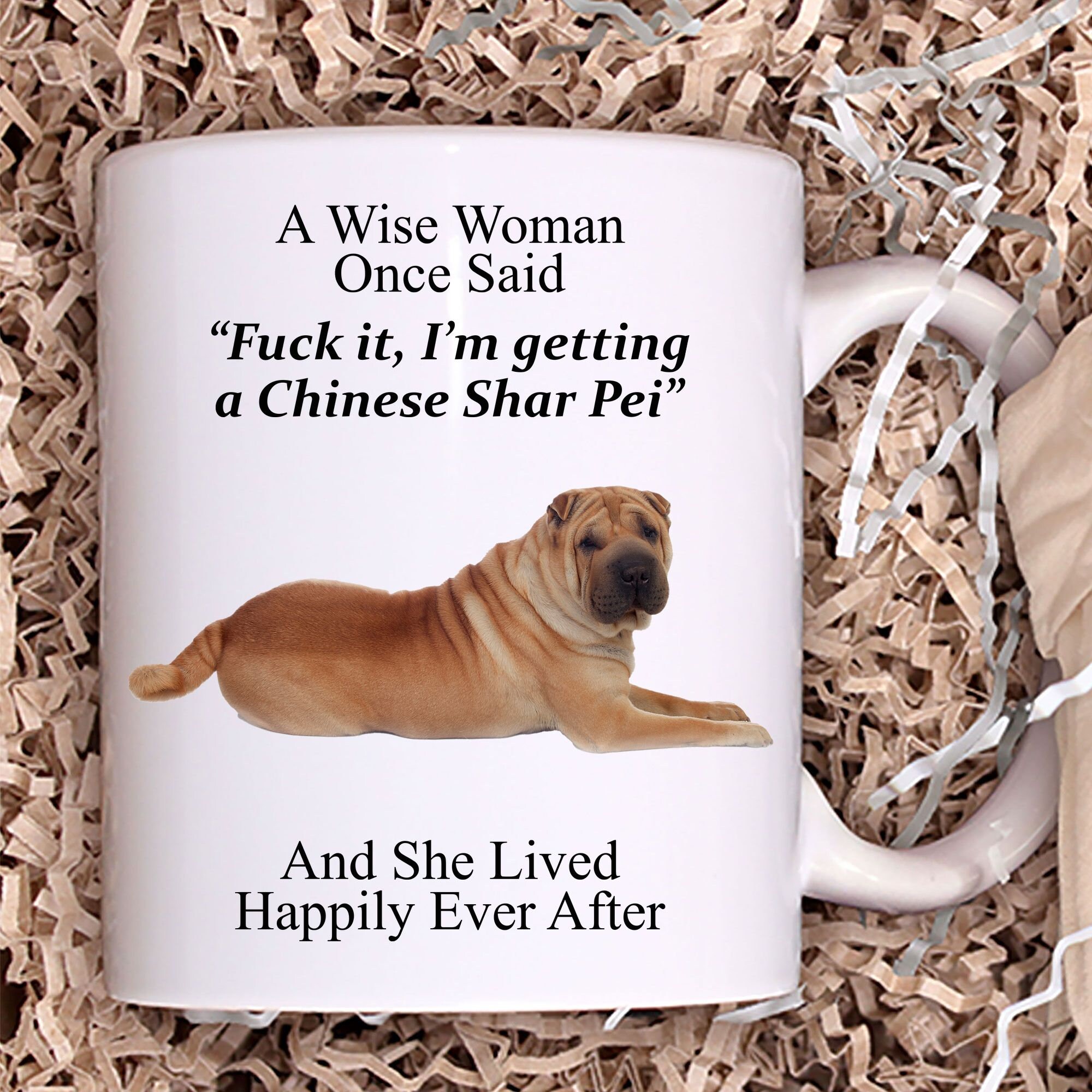 Lustige chinesische Shar Pei Geschenke für Frauen Eine Weise Frau