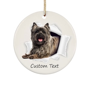 Personalized Name Cairn Terrier Ornaments For Christmas Tree 2021 - Cairn Terrier gifts - Star Ornaments - Heart Ornaments - Oval Ornaments