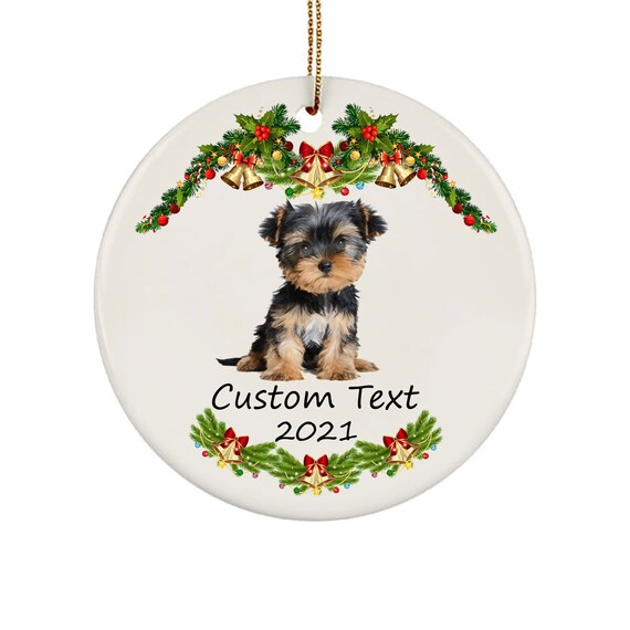 Personalized Name Morkie Ornaments for Christmas Tree 2021 Morkie