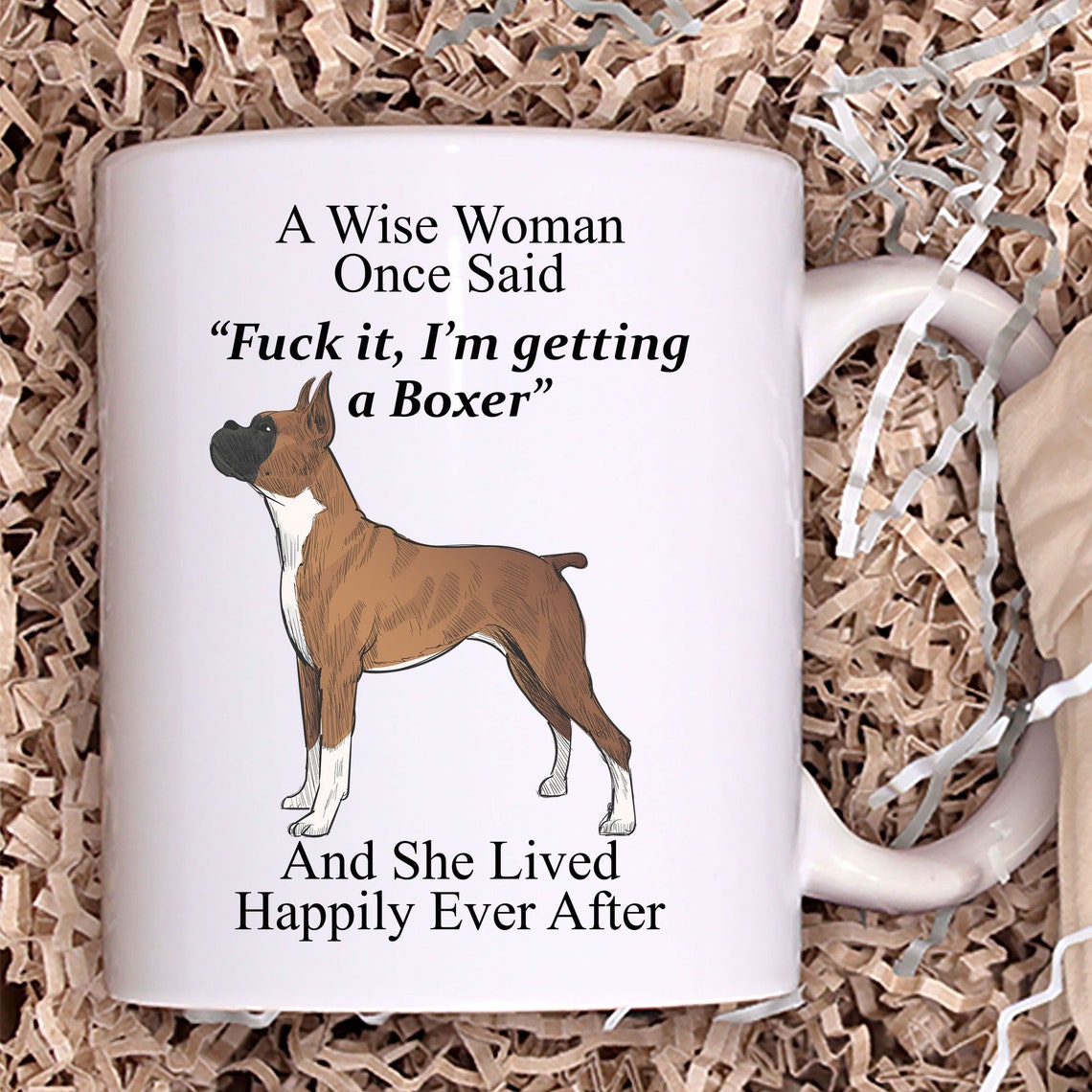 Lustige Boxer Geschenke für Frauen eine weise Frau einmal sagte Kaffee