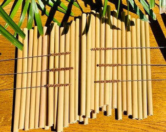 Wiederverwendbare Bambusstrohhalme Umweltfreundliches Zero Waste Trinkpicknick