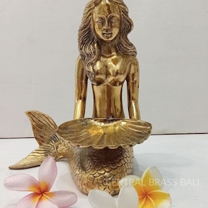 11.02'' Large Mermaid Sculpture for Home and Office decorations | outdoor Mermaid decorations| Heavy Big Mermaid art Collection | Nautical