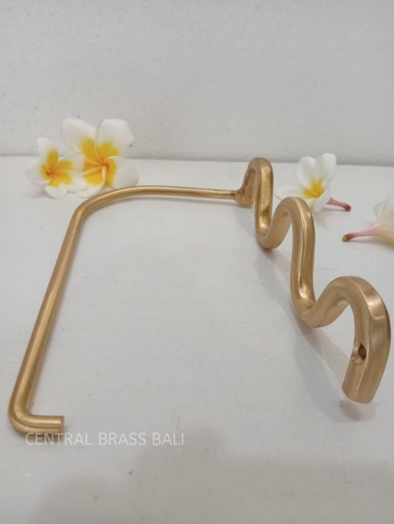 CentralBrassBali Wavy Toilet Paper Holder - Thumbnail 2