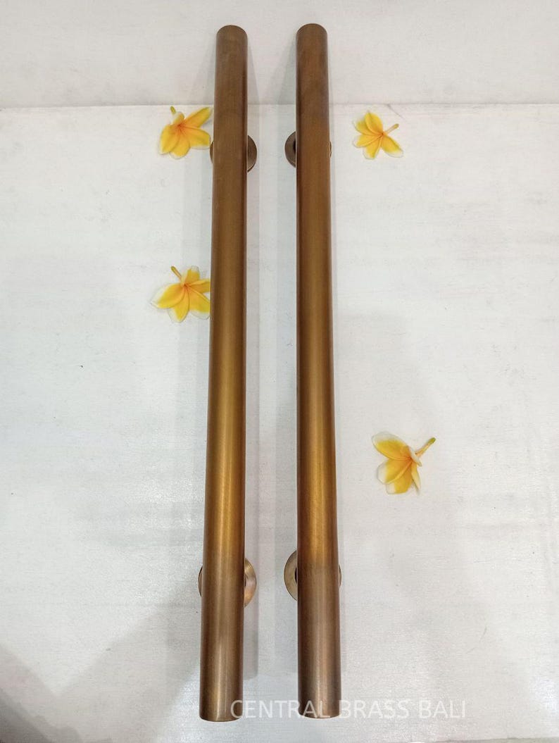 60 Cm Vintage Door Handle Pair Antique, PLAIN Door Handle, Front Door