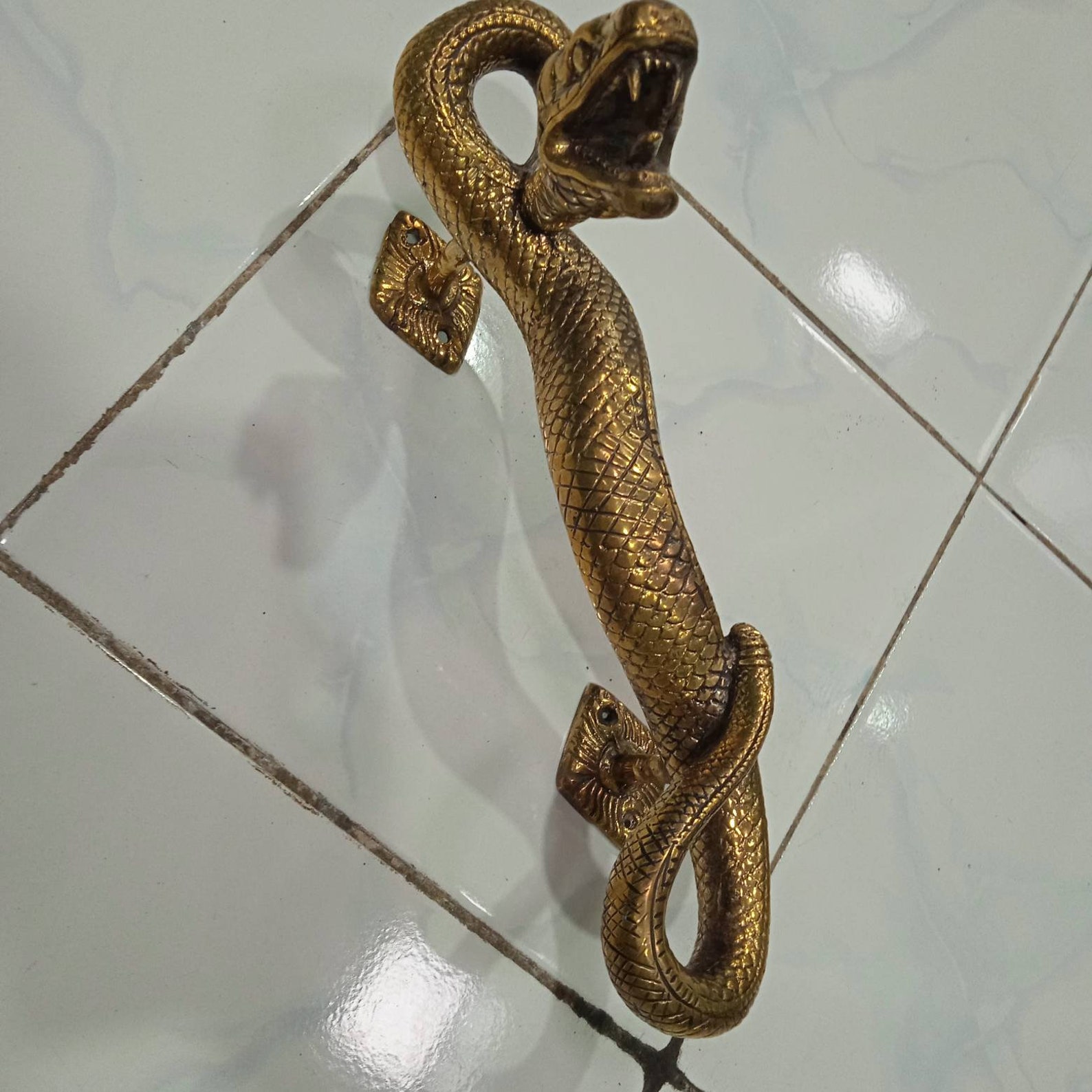 Main Entry Door Handle Snake Handles Rattlesnake Sculpture Etsy