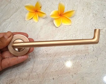 2x Minimalist Brass Toilet Paper Holder, Hand Towel Hanger