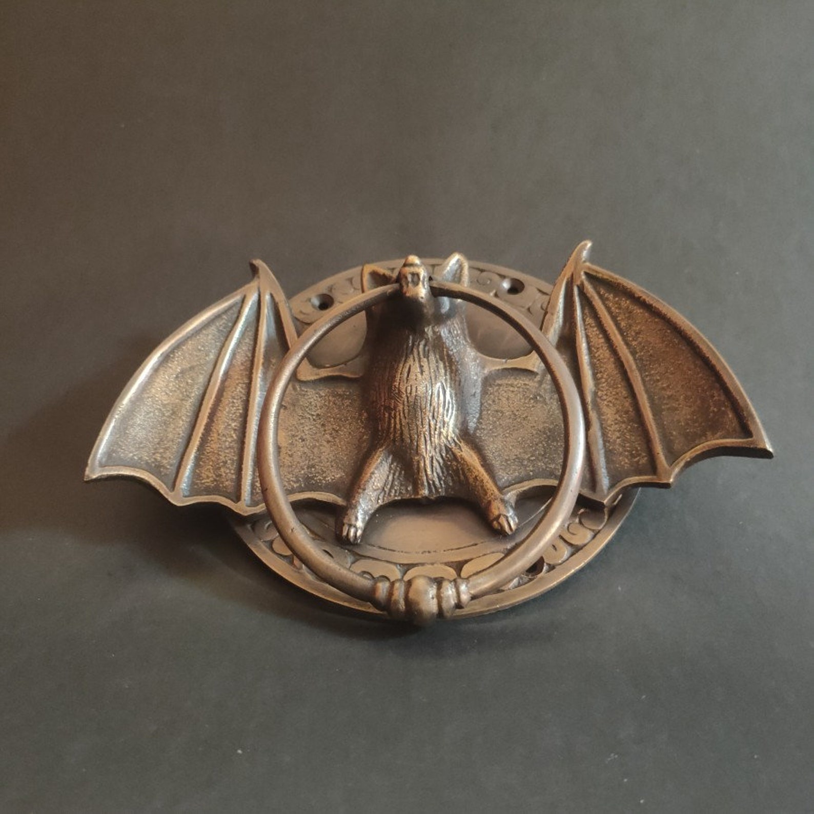 7 Heavy Bat Wings Door Knocker pull and handle for Etsy