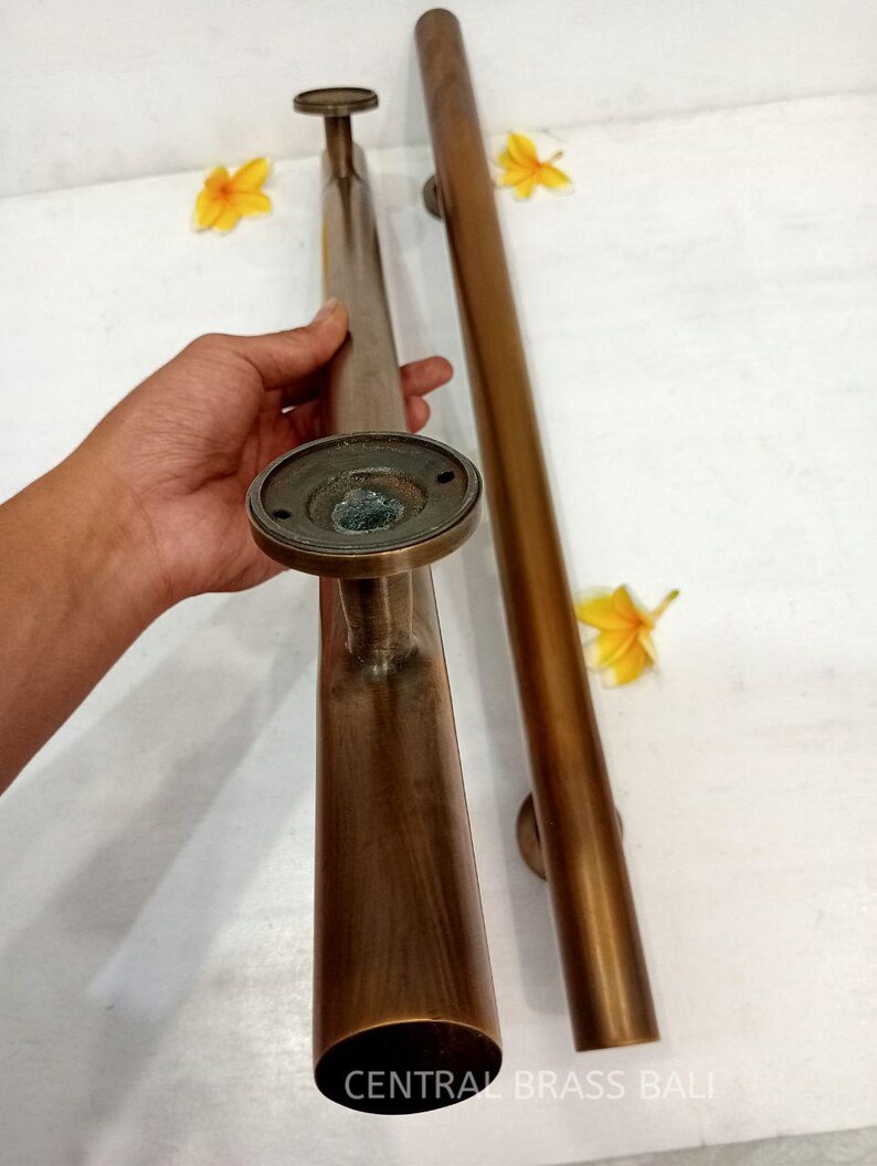 60 Cm Vintage Door Handle Pair Antique, PLAIN Door Handle, Front Door