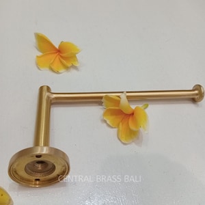 1x Porta fazzoletti minimalista in oro, arredo bagno, porta rotolo carta igienica moderno, porta carta igienica in ottone massiccio vintage, arredo bagno