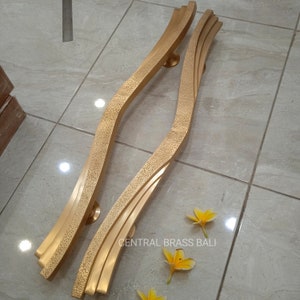 1x pcs 80cm Large Wavy Handle, front door handle, unique front door, entry door handle, large door handle, unique door handle, brass  handle