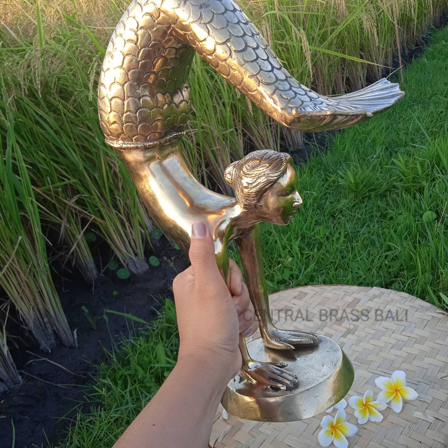 15.35'' Inches Big Mermaid Sculpture Large Mermaid Sculpture