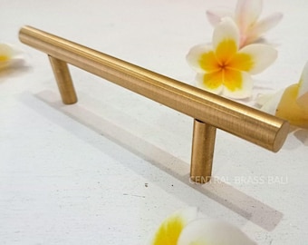 4 tiradores de latón cepillado para gabinetes, tiradores ondulados para cajones (tarifa pagada)