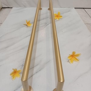 2X pcs  Minimalist TOWEL HOLDER solid brass, Loo Roll Holder, Simple Brass Toilet Towel Holder, Towel Holder Hanger Brass Bathroom