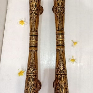 2x pcs 56 cm Victorian door handle,  French door pulls, front door handle, Door handle pull, door handle set, main entry tool door decor