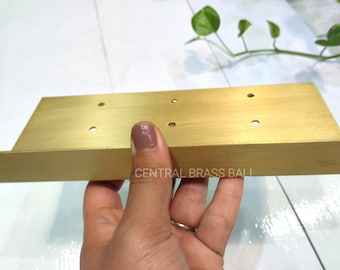 Minimalist Brass Soap Holder, Handmade Soap Dish Plate, Bathroom Accessories (2 pcs)