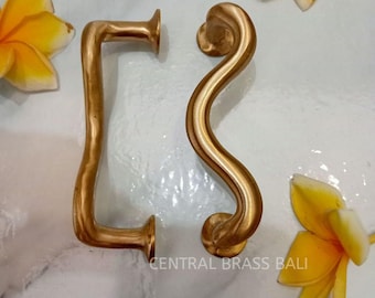 Juego de 4 tiradores ondulados de latón para armarios, tiradores ondulados para cajones de 11 cm (precio pagado)