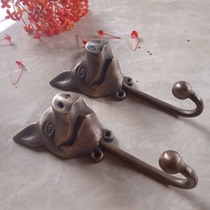 Vintage Messing Schwein Wandhaken | Landhaus Dekor