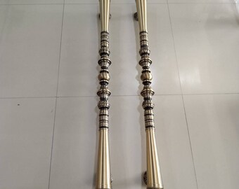 Pair Vintage Brass Door Handles | 39.37" Long Entry Pull(TARRIF PAID)