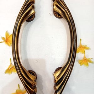 Solid Brass Front Door Handle Pair, Sculptural Twisted Entry Door Pull, Luxury Main Entrance Handle, Modern Art Deco Hardware