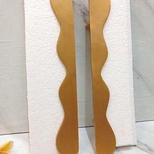 Set di 4 maniglie a snodo in ottone da 30 cm, maniglia per cassetti minimalista (TASSA DI SPEDIZIONE PAGATA)