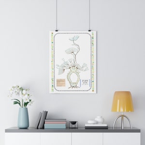 Our Family Tree GICLÉE Biblical Art Print Adam to Abraham Biblical Wall Art genealogy detailed logical display English Hebrew Judaica gift