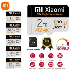 Novo cartão Mini SD 256 GB 512 GB 1 TB 2 TB Cartão de memória Classe 10 Cartão TF