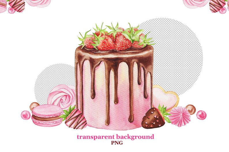 pink watercolour bakery logo | etsy | cake logo... Watercolor Bakery Logo. Pink Strawberry Cake and Sweets. Food Print - Etsy