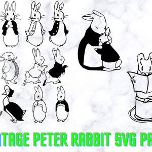 Download Peter Rabbit Svg File Dxf File Eps File Png File Etsy