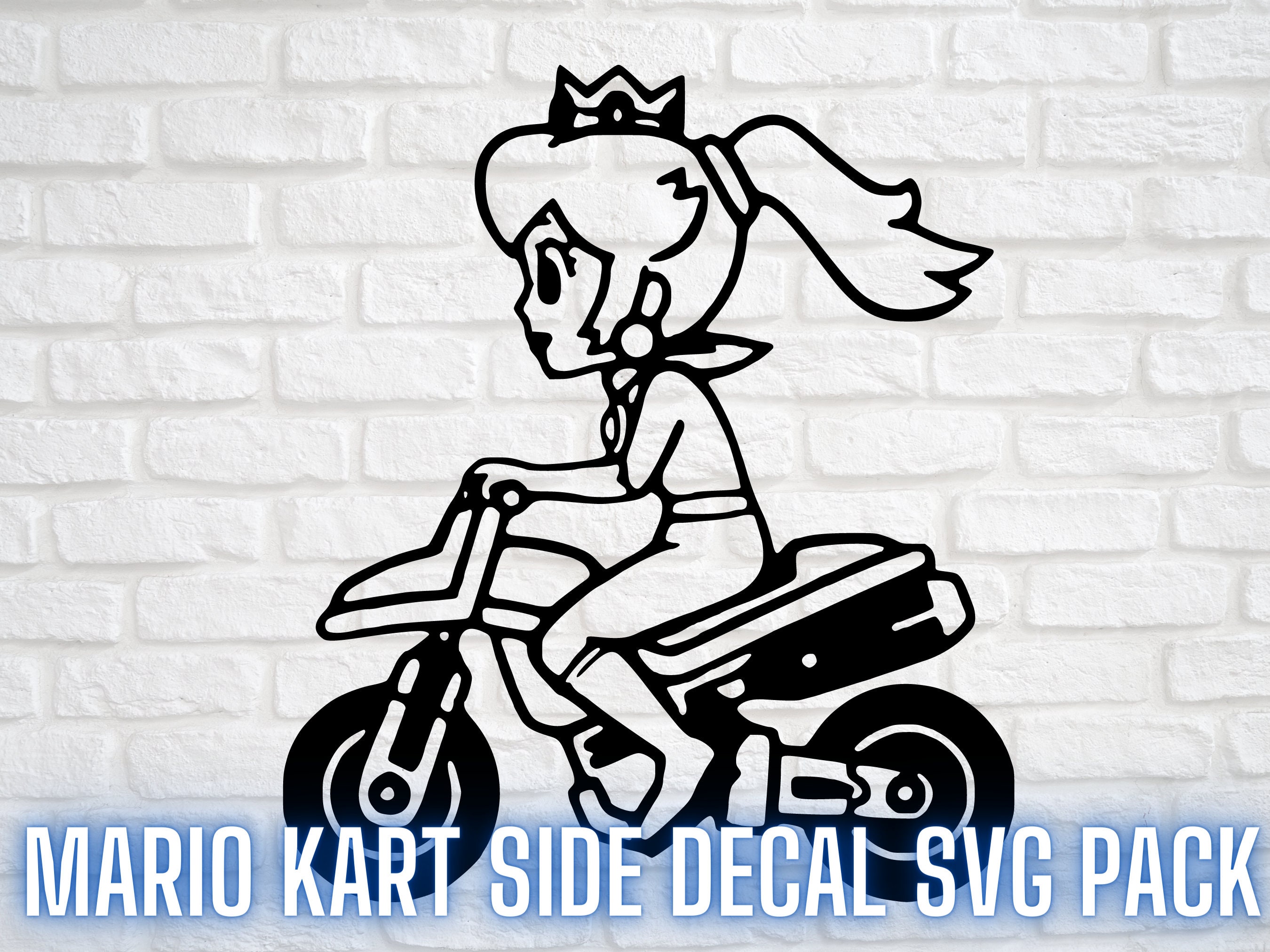 Mario Kart Side Car Decal SVG Pack. Etsy