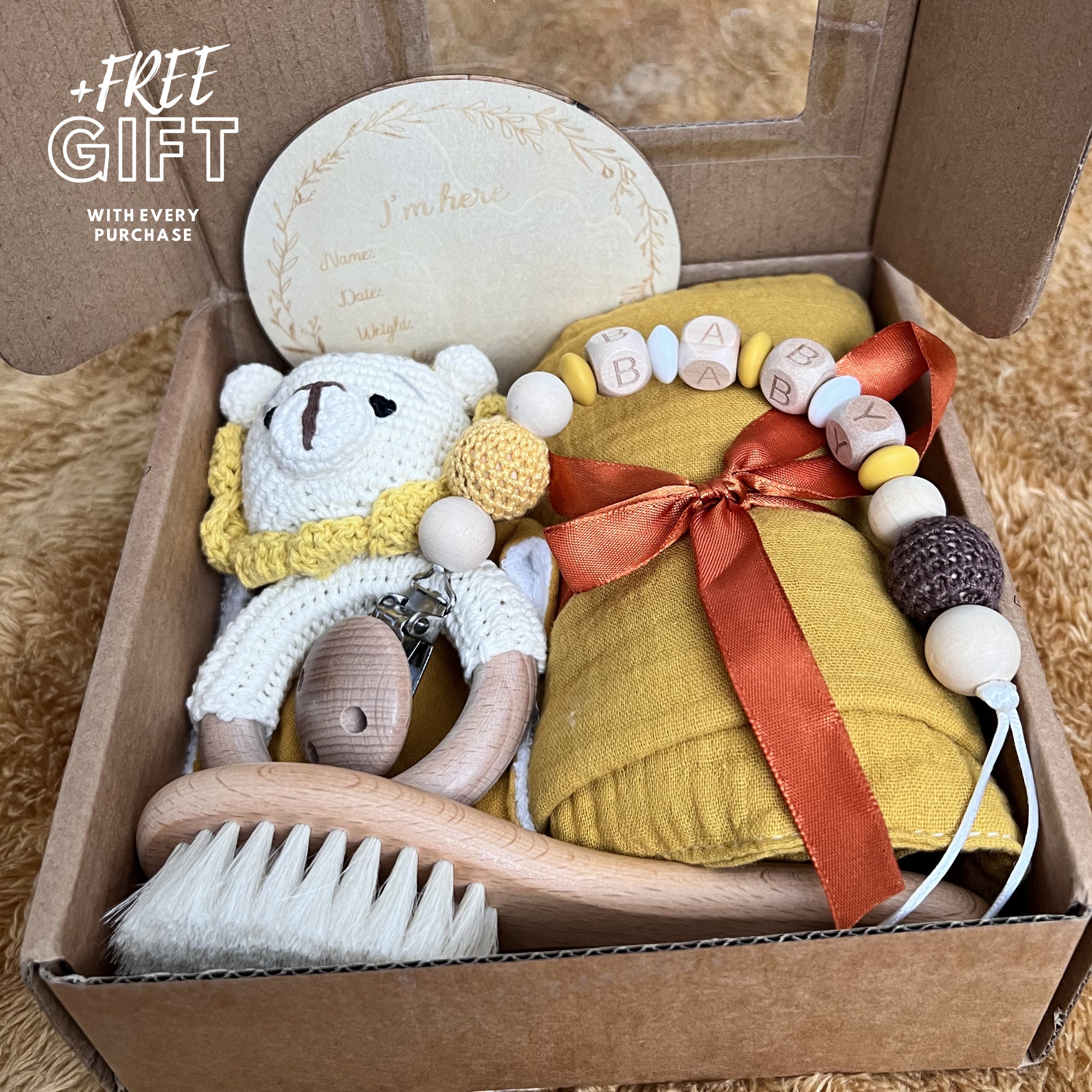 Best Baby Shower Gift, Gender Neutral Baby Gift Set Box, New Baby Gift ...