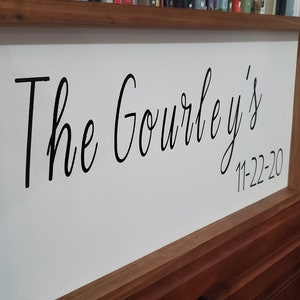 Family Name Wood Sign